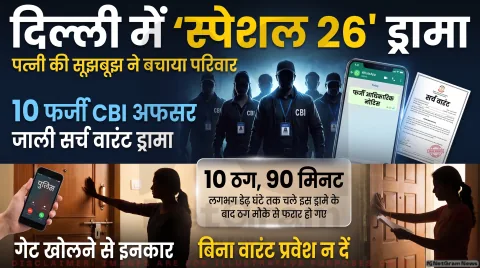 पत्नी की समझदारी से बचा कारोबारी परिवार, सीसीटीवी फुटेज और फर्जी नोटिस की पुलिस जांच तेज : Rohini Fake Raid Live Updates