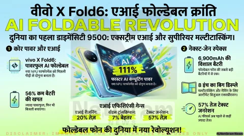 vivo X Fold6 में मिलेगा खास Dimensity 9500 Super Edition चिपसेट, AI और मल्टीटास्किंग पर कंपनी का बड़ा फोकस
