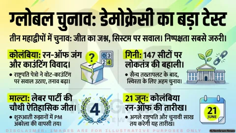कोलंबिया, गिनी और माल्टा के चुनावों में अलग तस्वीर, लेकिन भरोसे की चुनौती एक जैसी