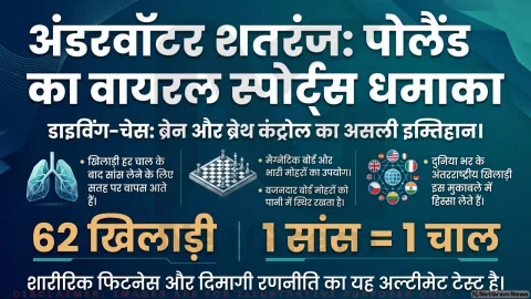 पोलैंड में पानी के अंदर खेली गई शतरंज, डाइविंग–चेस वर्ल्ड चैंपियनशिप ने इंटरनेट पर मचाया धमाल