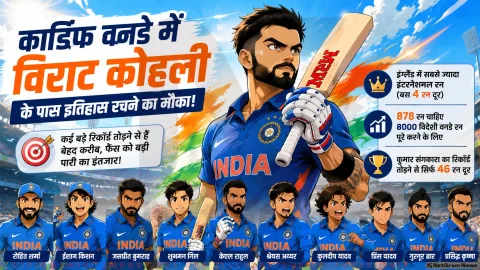 कार्डिफ वनडे में विराट कोहली के पास इतिहास रचने का मौका, कई बड़े रिकॉर्ड तोड़ने से हैं बेहद करीब