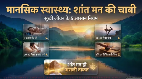 7-8 घंटे की नींद, डिजिटल डिटॉक्स और योग; जानिए मन को तरोताजा रखने के 5 नियम: Mental Health Guide 2026