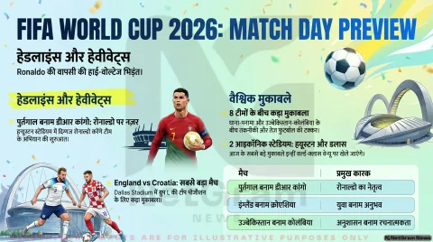FIFA World Cup 2026: Portugal, England समेत 4 बड़े मुकाबले – Ronaldo पर नजरें, आज का पूरा दिन रहेगा रोमांचक