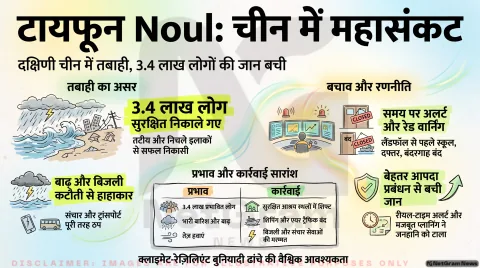 Typhoon Noul Disaster Alert: दक्षिणी चीन में टकराया टायफून Noul; तुरंत पढ़ें 3.4 लाख लोगों के रेस्क्यू की ग्राउंड रिपोर्ट