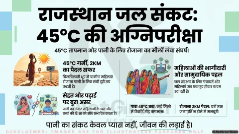 45 डिग्री की लू में 2 किलोमीटर का सफर: राजस्थान की ग्रामीण महिलाओं की जिद और जल संकट की हकीकत