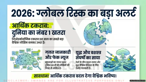 विश्व आर्थिक मंच की ग्लोबल रिस्क रिपोर्ट 2026: जिओइकोनॉमिक टकराव बना सबसे बड़ा वैश्विक खतरा