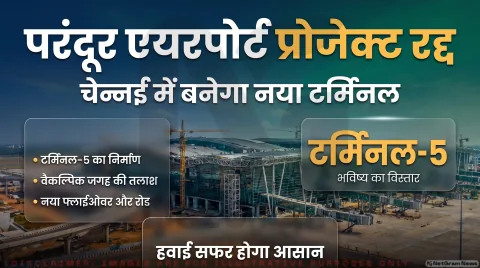 परंदूर ग्रीनफील्ड प्रोजेक्ट रद्द; तुरंत पढ़ें Livemint Report से पूरी खबर : Chennai Airport Project Alert