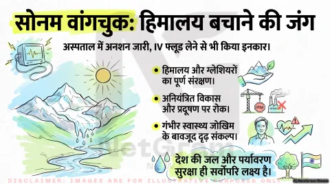 हिमालय और ग्लेशियर बचाने की मांग पर अड़े सोनम वांगचुक: जानिए क्या है CJP आंदोलन और क्यों ठप हैं बातचीत के रास्ते
