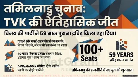 तमिलनाडु चुनाव 2026: विजय की TVK की ऐतिहासिक जीत, 59 साल पुराना द्रविड़ किला टूटा