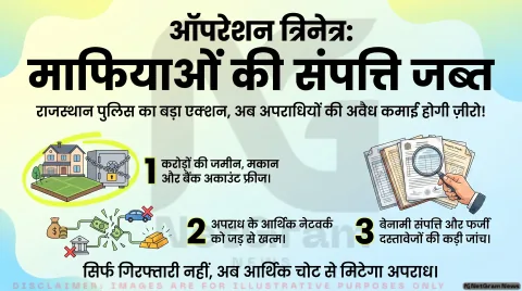 राजस्थान का ‘ऑपरेशन त्रिनेत्र’: तस्करों की करोड़ों की संपत्ति फ्रीज़, संगठित अपराध पर सरकार की बड़ी कार्रवाई