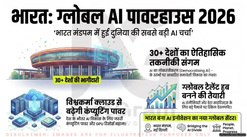 दिल्ली का भारत मंडपम बना ग्लोबल AI राजधानी: India AI Impact Summit 2026 से क्या बदलेगा?