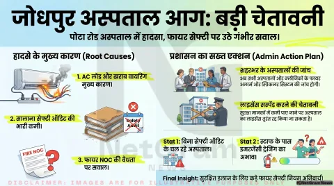 जोधपुर अस्पताल आग घटना: शहर में फायर सेफ्टी पर उठे गंभीर सवाल