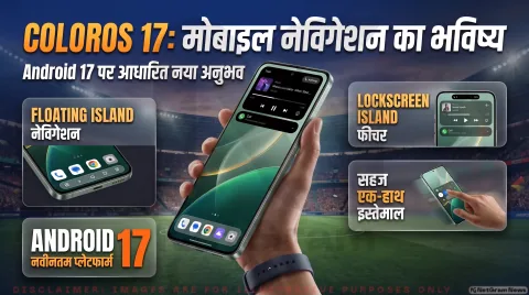 Android 17 आधारित नया ओएस पेश; Floating Island Navigation और Lockscreen Island फीचर्स शामिल : ColorOS 17 Update Alert 2026