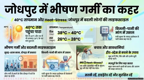 तेज़ गर्मी के बीच जोधपुर के लोग खुद को Heat-Stress से कैसे बचा रहे हैं?