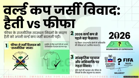 फीफा की आपत्ति के बाद वर्ल्ड कप में हैती की जर्सी बदली, पहचान और अभिव्यक्ति पर नई बहस