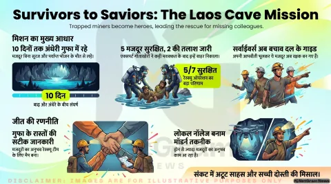 10 दिन तक अंधेरे और पानी में फंसे रहे मजदूर, बाहर आने के बाद बने बचाव दल के साथी; लाओस की गुफा से सामने आई हिम्मत और उम्मीद की कहानी