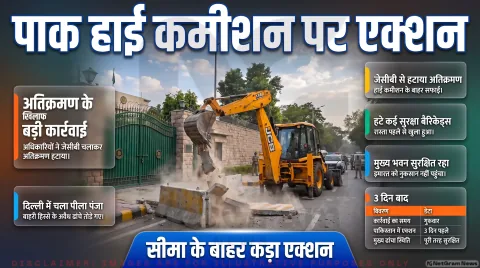 अवैध निर्माण पर चला बुलडोजर; तुरंत पढ़ें बैरिकेड्स हटाने और तनाव की पूरी रिपोर्ट : Delhi Pakistan High Commission Alert