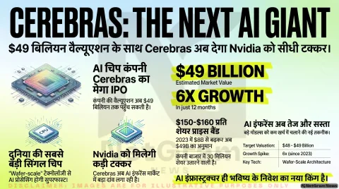 4.8 अरब डॉलर का AI दांव: Cerebras के मेगा IPO ने बदली AI चिप इंडस्ट्री की तस्वीर