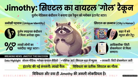 सोशल मीडिया पर तहलका मचा रहा है 'Jimothy' रैकून! तुरंत देखें इस क्यूट इंटरनेट स्टार की अनदेखी तस्वीरें