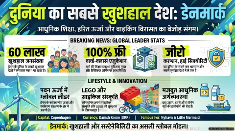डेनमार्क (Denmark) – इतिहास, राजधानी, मुद्रा, प्रधानमंत्री, खान-पान, रहन-सहन, कपड़े, शिक्षा, खेल, कृषि और संस्कृति