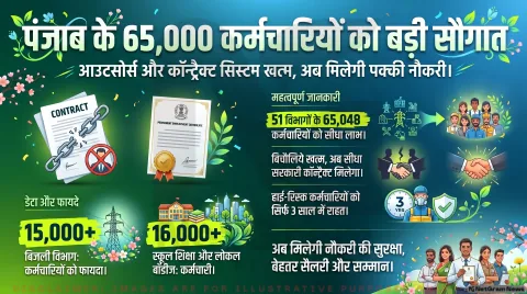 पंजाब में 65 हजार से ज्यादा कर्मचारियों को बड़ी राहत, कॉन्ट्रैक्ट और आउटसोर्स व्यवस्था खत्म करने की तैयारी