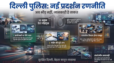 बड़े प्रदर्शनों से पहले जुटाई जाएंगी 10 अहम जानकारियां; तुरंत पढ़ें कमिश्नर के नए आदेश : Delhi Police Protest SOP Alert