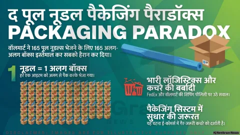 165 पूल नूडल्स, 165 अलग-अलग बॉक्स! अमेरिका में वॉलमार्ट और FedEx की पैकेजिंग पर उठा बड़ा सवाल