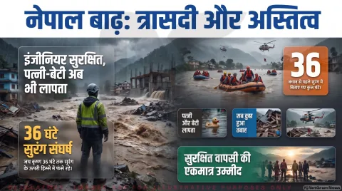 : 36 घंटे बाद हेलिकॉप्टर से निकाले गए गुन्नम जय कृष्ण, परिजनों की तलाश जारी : Nepal Hydro Project Rescue Updates
