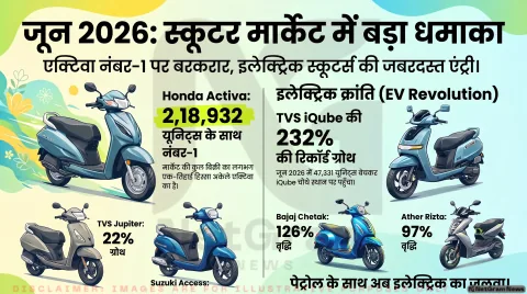 Top 10 Selling Scooters List: नया स्कूटर खरीदने से पहले देखें जून 2026 की सेल्स रिपोर्ट, ये हैं देश के सबसे भरोसेमंद 10 मॉडल