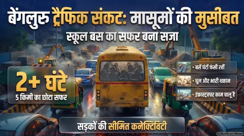 5 किमी का सफर तय करने में लगे 120 मिनट; जानिए ट्रैफिक पुलिस की रिपोर्ट : East Bengaluru Commute Updates 2026