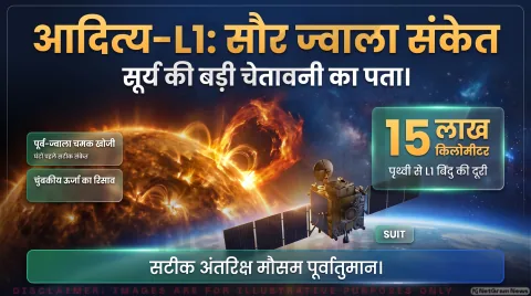 Space Weather Alert: सोलर फ्लेयर्स से पहले दिखने वाली UV चमक की पहचान; तुरंत पढ़ें Aditya-L1 की नई रिसर्च