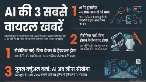 पेट का ट्रांसलेटर, रोबोट नाई और AI का वर्चुअल वर्ल्ड: एक हफ्ते में वायरल हुईं 5 सबसे चौंकाने वाली टेक खबरें