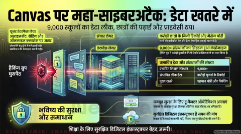 साइबरअटैक से ठप हुआ Canvas प्लेटफॉर्म, लाखों छात्रों की पढ़ाई और डेटा सुरक्षा पर बढ़ी चिंता
