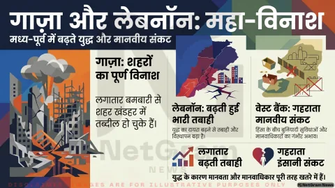 गाज़ा से लेबनॉन तक बढ़ती तबाही: मध्य-पूर्व में युद्ध, मानवाधिकार और इंसानी संकट गहराया