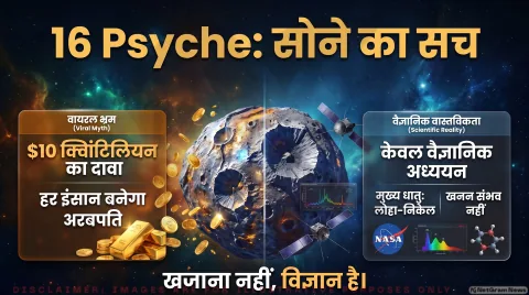 अगर आप भी 16 Psyche को समझ रहे हैं 'सोने की खान', तो थोड़ा ठहरिए! तुरंत जानें ऐस्टरॉइड माइनिंग का असली गणित