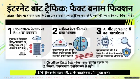क्या सचमुच वेब पर इंसानों से ज़्यादा Bots हैं? वायरल दावे की पड़ताल में सामने आई पूरी तस्वीर
