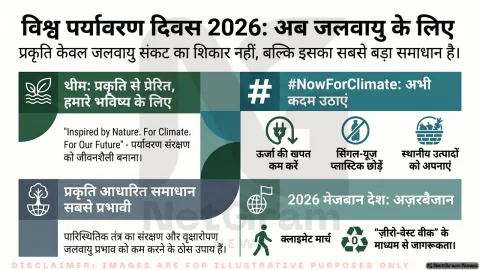 वर्ल्ड एनवायरनमेंट डे 2026: जलवायु कार्रवाई पर जोर, प्रकृति से प्रेरित थीम के साथ वैश्विक अभियान शुरू