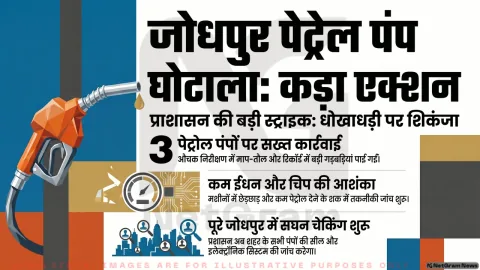 जोधपुर में पेट्रोल पंप घोटाले पर बड़ा एक्शन, तीन पंपों पर प्रशासन की सख्त कार्रवाई