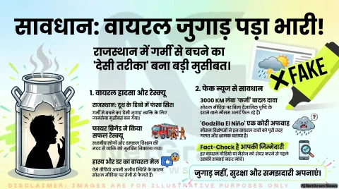 दूध के डिब्बे में फँसा सिर: राजस्थान की वायरल ‘हीट-जुगाड़’ घटना ने हंसाया भी, डराया भी