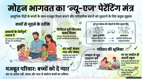 अगर आप भी परेशान हैं बच्चों के बदलते रवैये से, तो तुरंत जानें मोहन भागवत के 'संवाद और संस्कार' मॉडल का सच
