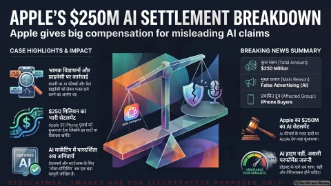 Apple का $250 मिलियन सेटलमेंट: AI फीचर्स के दावों पर उठे सवाल