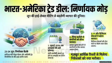 भारत-अमेरिका अंतरिम ट्रेड डील को अंतिम रूप देने की तैयारी, जून में अहम दौर की वार्ता