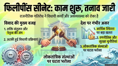 फिलीपींस सीनेट फिर शुरू हुआ, लेकिन राजनीतिक खींचतान अब भी जारी