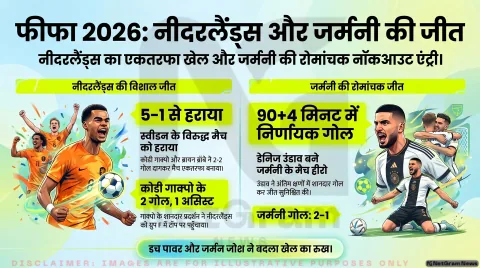 फीफा विश्व कप 2026: नीदरलैंड्स की शानदार जीत, जर्मनी ने आखिरी मिनट में मारी बाजी