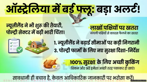 ऑस्ट्रेलिया में बर्ड फ्लू की एंट्री से बढ़ी चिंता, न्यूज़ीलैंड ने भी शुरू की तैयारी