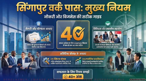 एम्प्लॉयमेंट पास (EP) के लिए 40 अंकों की अनिवार्यता; जानिए COMPASS क्राइटेरिया : Singapore Work Pass Alert 2026