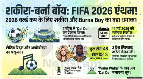2026 FIFA World Cup का नया एंथम “Dai Dai”, शकीरा और Burna Boy की जोड़ी ने बढ़ाया ग्लोबल क्रेज