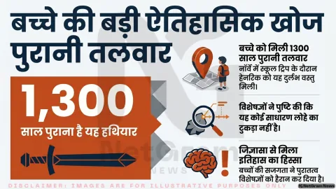 स्कूल ट्रिप पर गया 6 साल का बच्चा बना इतिहास का हिस्सा, खोज निकली 1300 साल पुरानी तलवार
