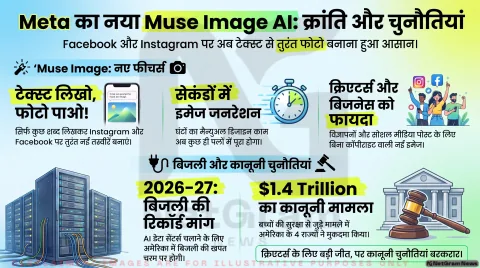Meta ने लॉन्च किया नयाAI टूल  'Muse Image', अब Facebook और Instagram पर टेक्स्ट से बन सकेंगी तस्वीरें