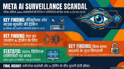 Meta पर बड़ा खुलासा! कर्मचारियों के कीस्ट्रोक और स्क्रीन डेटा से AI ट्रेनिंग का दावा, प्राइवेसी पर उठे गंभीर सवाल